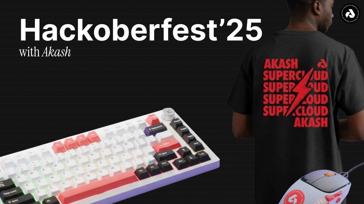 banner image for the post How Akash Network is Doing Hacktoberfest 2025
