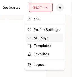 Console API for Credit Card Users